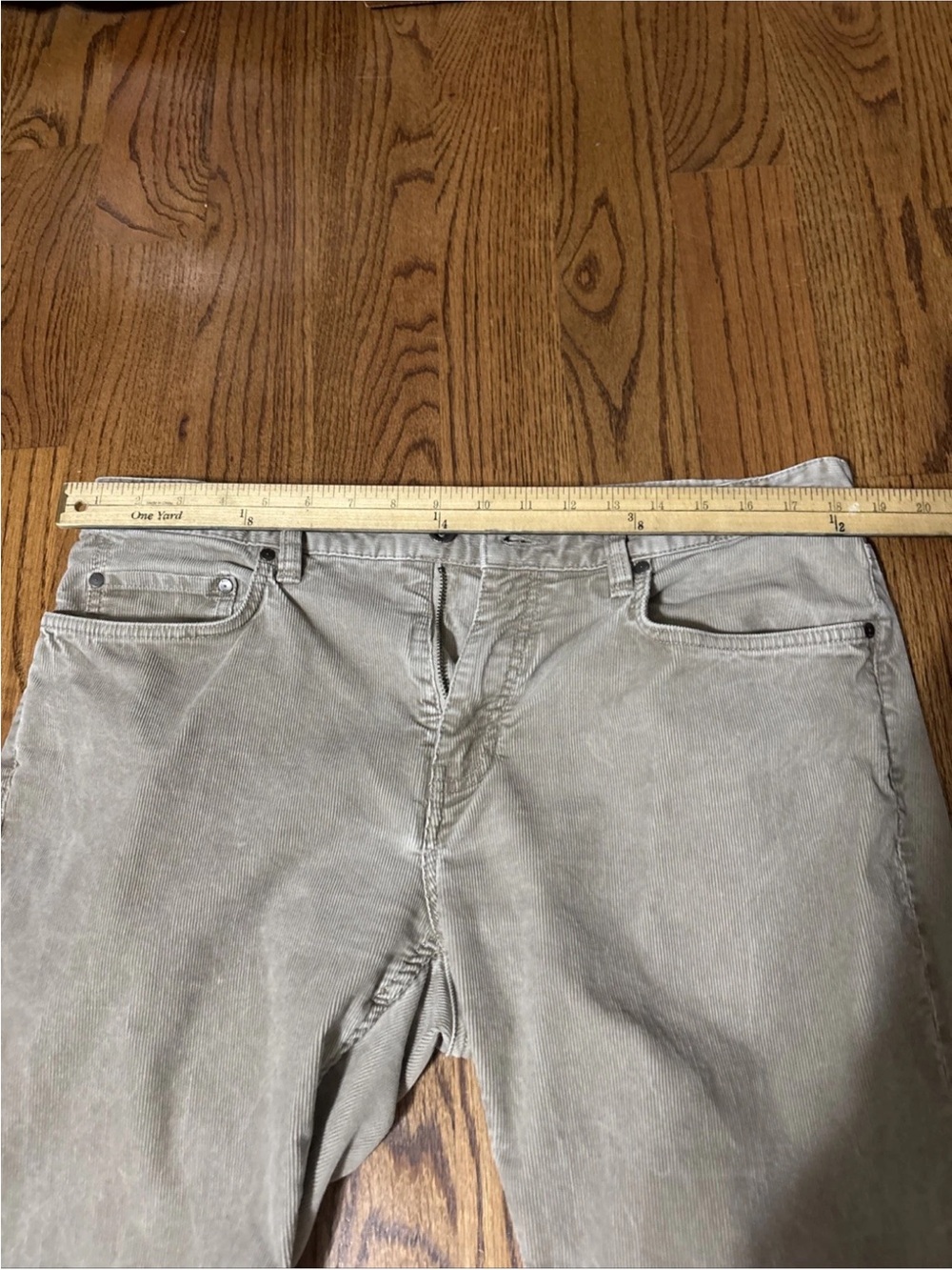 Rodd & Gunn men's straight jeans in tan color.
